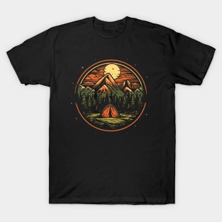 Camping in Wild Nature T-Shirt